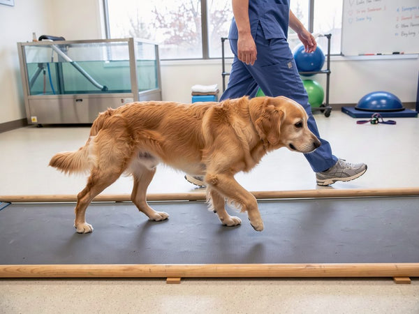 Better comfort scores in 20 dogs with stiff hips, and range of motion still improving at day 90