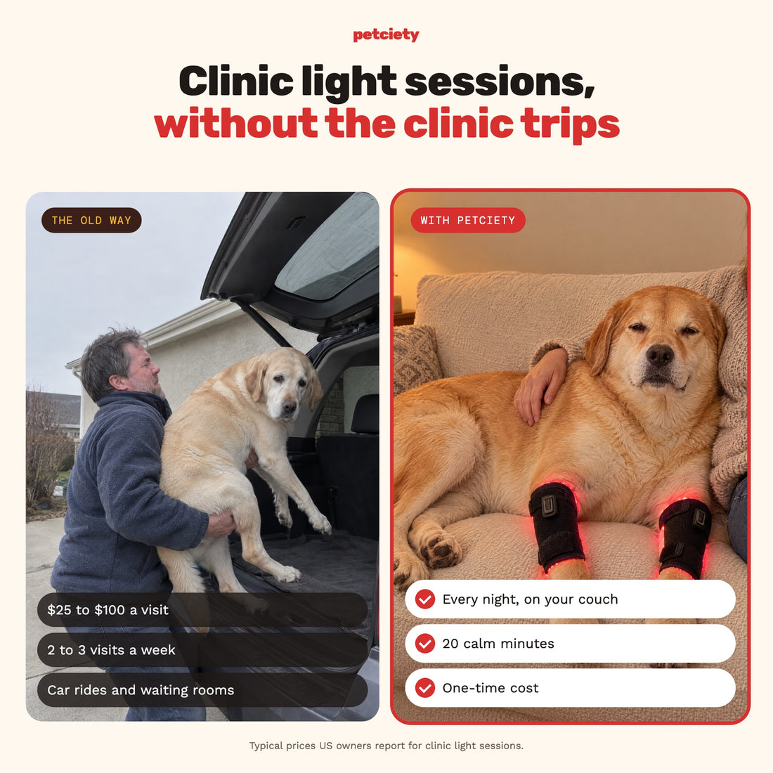 Clinic light sessions without the clinic trips