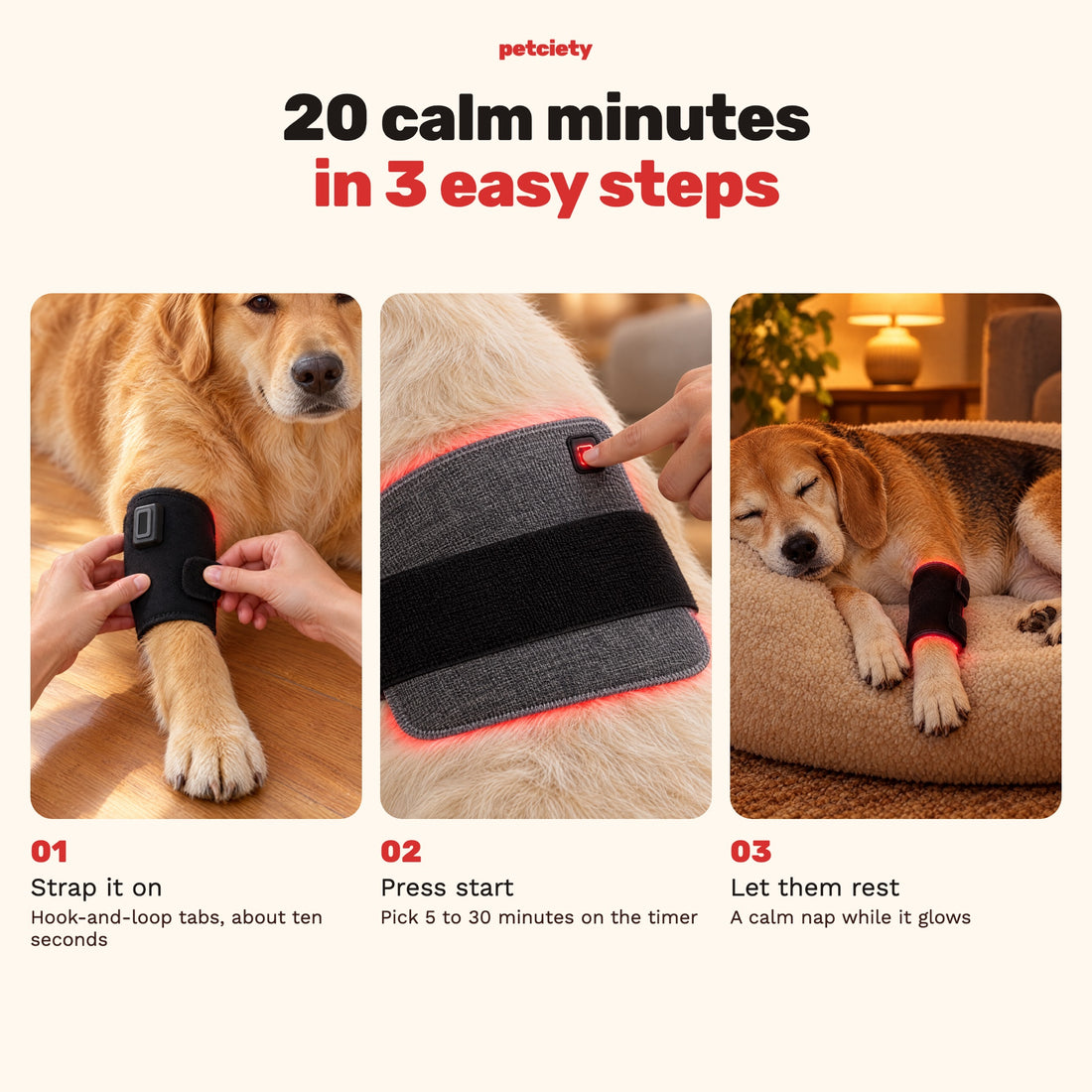 20 calm minutes in 3 easy steps